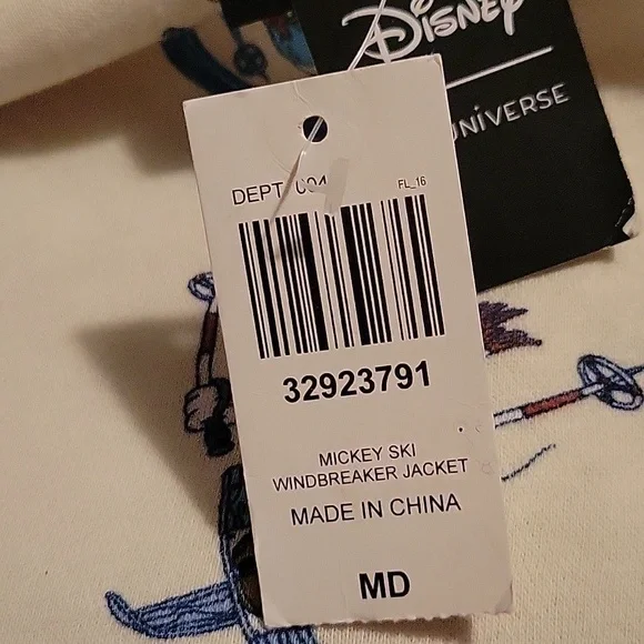 NWT: Our Universe Disney Mickey & Friends Goofy Ski Club Color Block Jacket